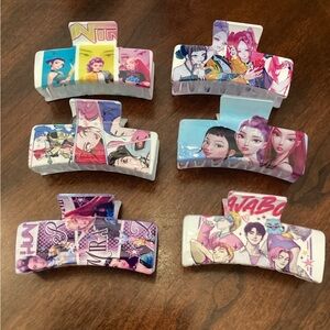 Anime-Kpop Demon Hunters Hair Claw Clip Set
